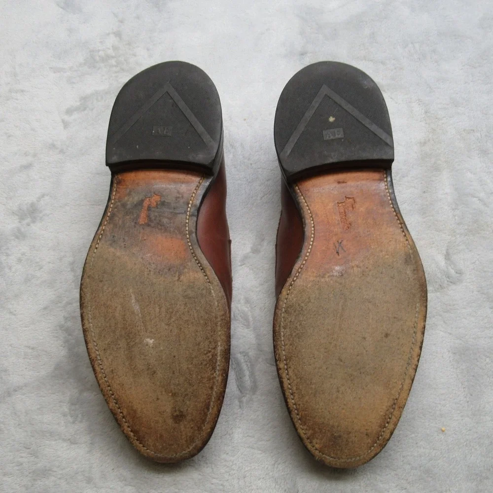 Allen Edmonds Randolph‎ Dress Shoes Mens 10 Brown Leather Penny Loafers USA Made